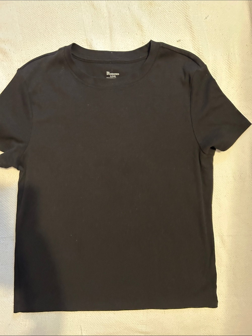 No Boundaries Black Short Sleeve Crewneck Tee